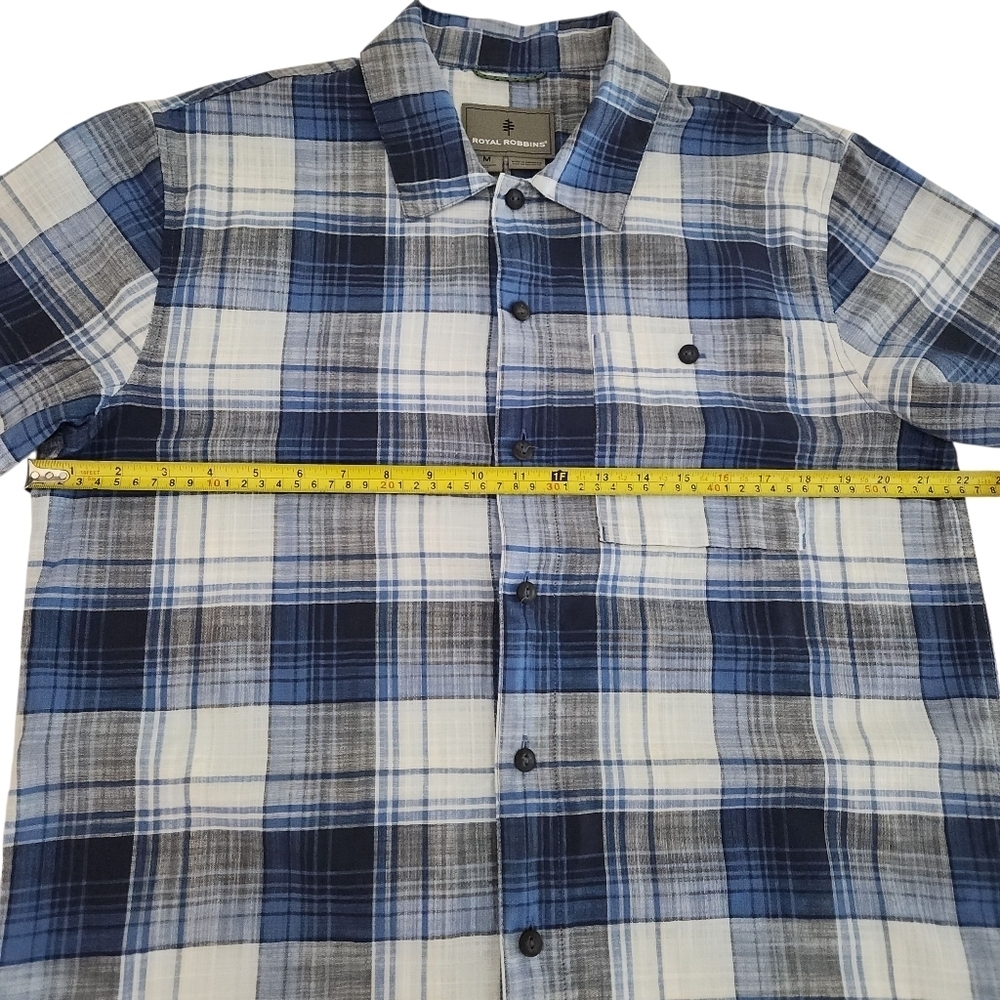 ROYAL ROBBINS men's redwood plaid short sleeve - medium - Picture 13 of 14